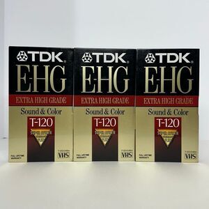 TDK EHG High Grade Recordable T-120 VHS Tapes – Set of 3